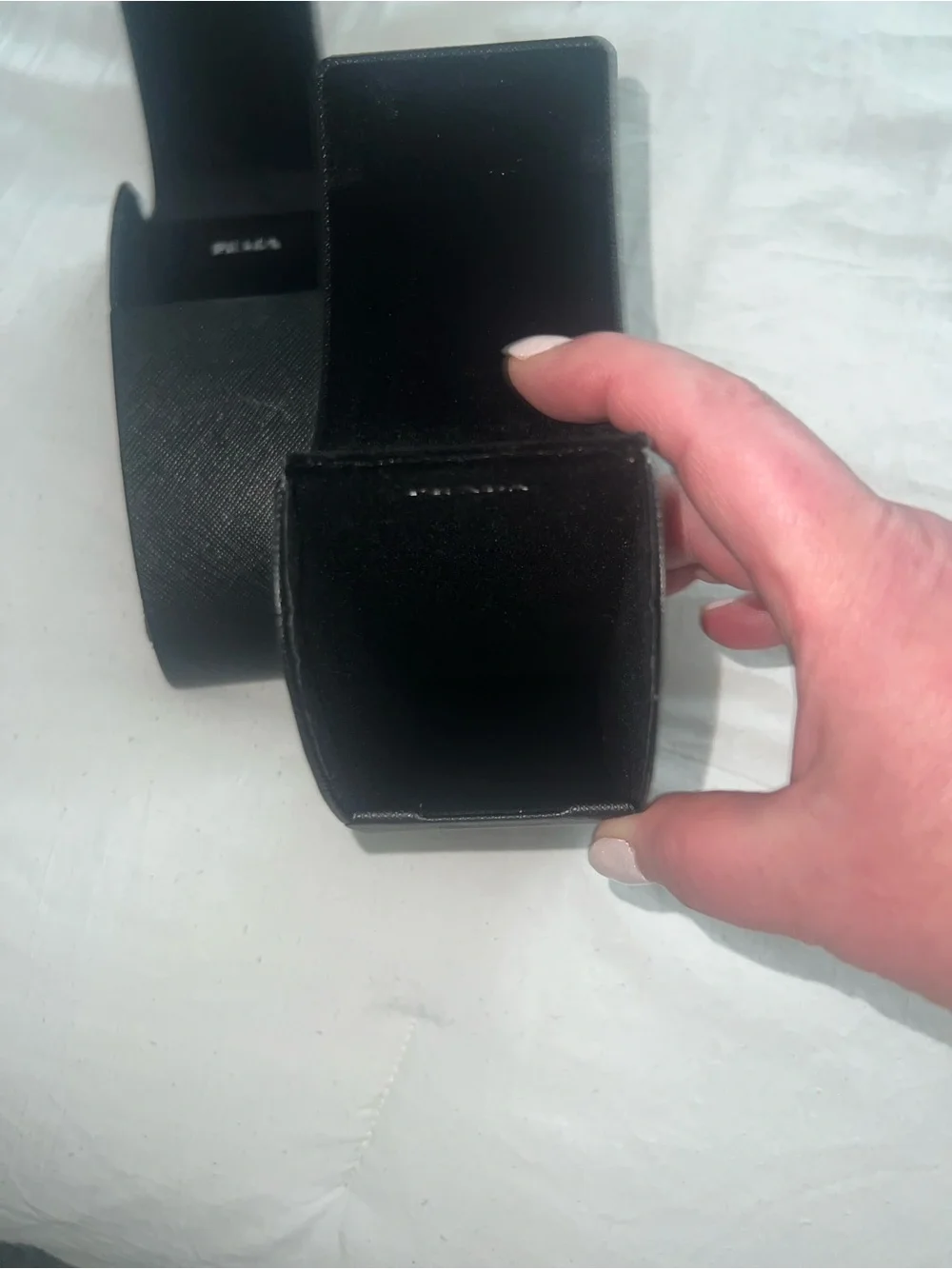 Prada Black Hard Sunglasses Case Duo